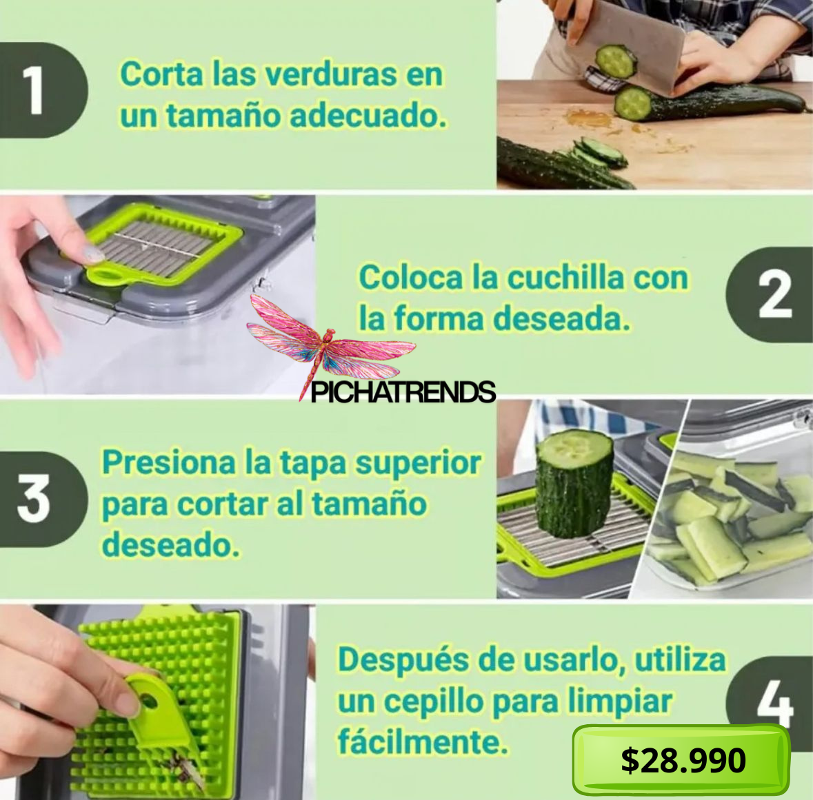 🥗🍉Picador De Verduras Y Frutas🍎🥕