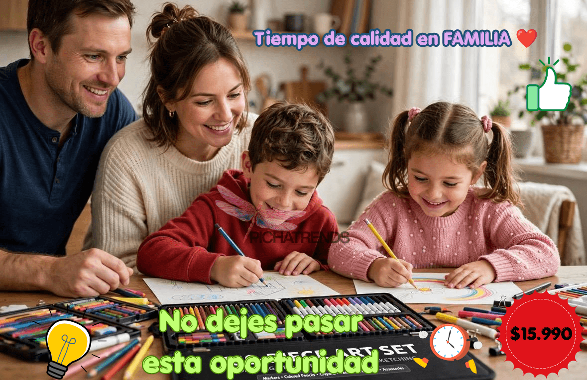 Set De Arte Maleta 150 Piezas🎨 Kit Completo en Maleta + Envío Gratis