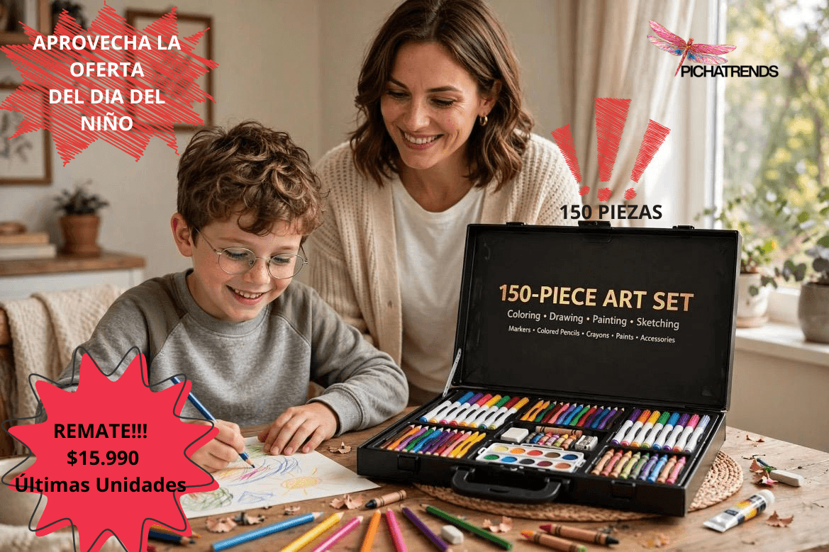Set De Arte Maleta 150 Piezas🎨 Kit Completo en Maleta + Envío Gratis
